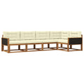 Outdoor-Sofagarnitur 5 pcs Natur und Creme