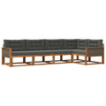 Outdoor-Sofagarnitur 5 pcs Natur und Anthrazit
