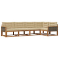 Outdoor-Sofagarnitur 5 pcs Natur und Beige