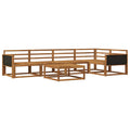 Outdoor-Sofagarnitur 6 pcs Natur Massivholz Akazie