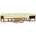 Outdoor-Sofagarnitur 6 pcs Natur und Creme