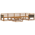 Outdoor-Sofagarnitur 6 pcs Natur Massivholz Akazie