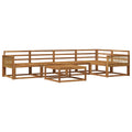 Outdoor-Sofagarnitur 6 pcs Natur Massivholz Akazie