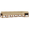 Outdoor-Sofagarnitur mit Kissen 6 pcs Natur und Beige