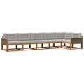 Outdoor-Sofagarnitur mit Kissen 6 pcs Natur und Hellgrau