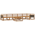 Outdoor-Sofagarnitur 7 pcs Natur Massivholz Akazie
