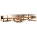 Outdoor-Sofagarnitur 7 pcs Natur Massivholz Akazie
