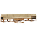 Outdoor-Sofagarnitur mit Kissen 7 pcs Natur und Beige