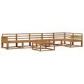 Outdoor-Sofagarnitur 7 pcs Natur Massivholz Akazie