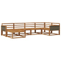 Outdoor-Sofagarnitur 6 pcs Natur Massivholz Akazie
