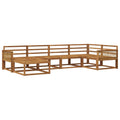 Outdoor-Sofagarnitur 6 pcs Natur Massivholz Akazie