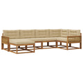 Outdoor-Sofagarnitur 6 pcs Natur und Beige