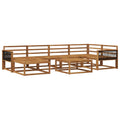 Outdoor-Sofagarnitur 7 pcs Natur Massivholz Akazie