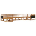 Outdoor-Sofagarnitur 7 pcs Natur Massivholz Akazie