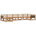 Outdoor-Sofagarnitur 7 pcs Natur Massivholz Akazie