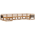 Outdoor-Sofagarnitur 7 pcs Natur Massivholz Akazie