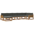 Outdoor-Sofagarnitur mit Kissen 7 pcs Natur und Anthrazit
