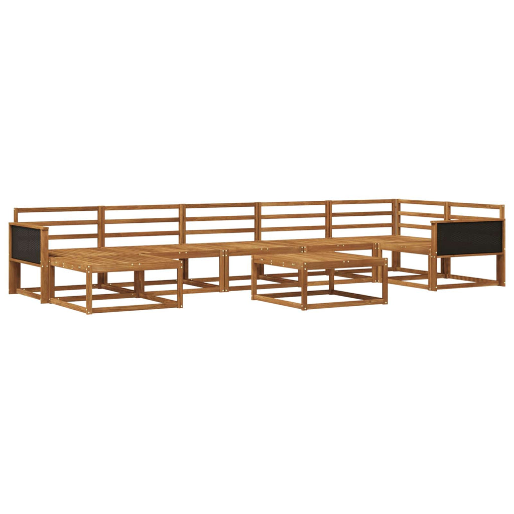 Outdoor-Sofagarnitur 8 pcs Natur Massivholz Akazie