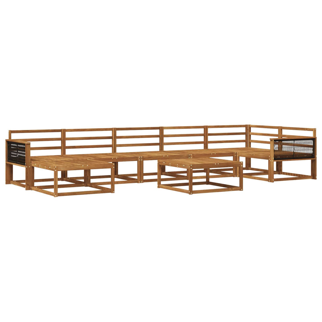 Outdoor-Sofagarnitur 8 pcs Natur Massivholz Akazie