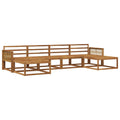 Outdoor-Sofagarnitur 6 pcs Natur Massivholz Akazie
