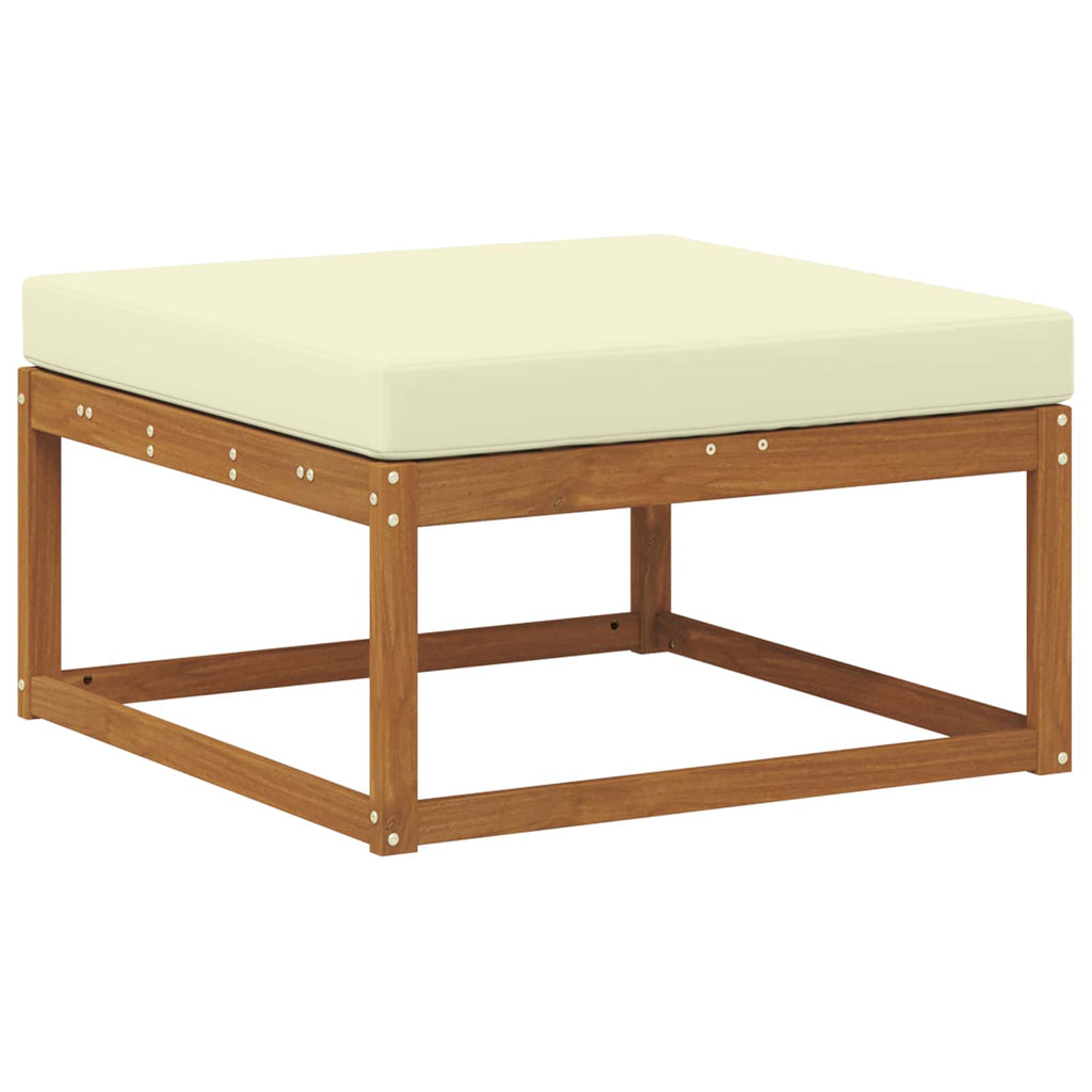 Outdoor-Sofagarnitur mit Kissen 8 pcs Natur und Creme