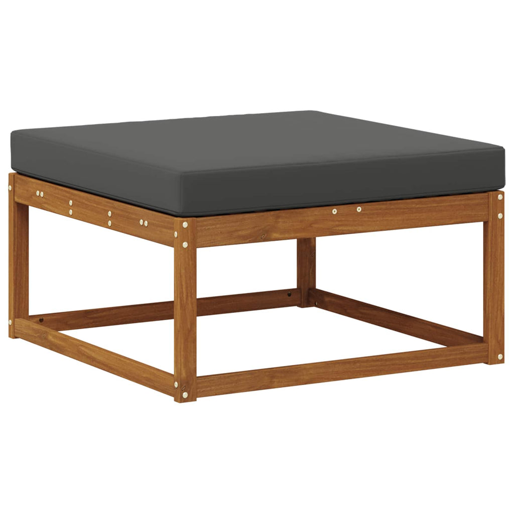 Outdoor-Sofagarnitur mit Kissen 8 pcs Natur und Anthrazit