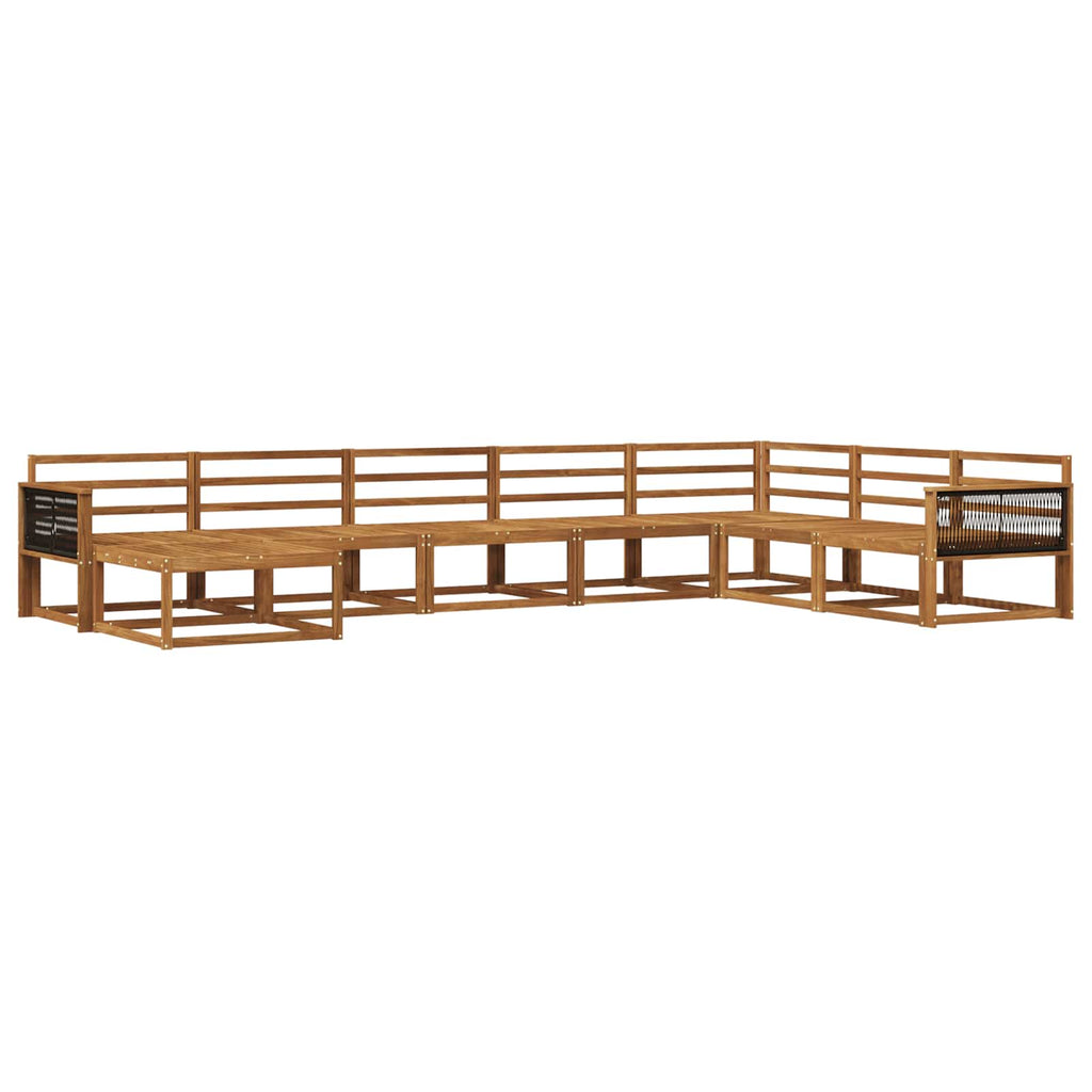 Outdoor-Sofagarnitur 8 pcs Natur Massivholz Akazie