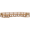 Outdoor-Sofagarnitur 8 pcs Natur Massivholz Akazie
