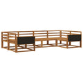 Outdoor-Sofagarnitur 6 pcs Natur Massivholz Akazie
