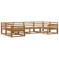 Outdoor-Sofagarnitur 6 pcs Natur Massivholz Akazie