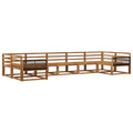 Outdoor-Sofagarnitur 7 pcs Natur Massivholz Akazie