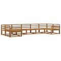 Outdoor-Sofagarnitur 7 pcs Natur Massivholz Akazie