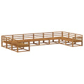 Outdoor-Sofagarnitur 10 pcs Natur Massivholz Akazie