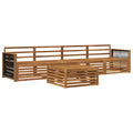 Outdoor-Sofagarnitur 5 pcs Natur Massivholz Akazie