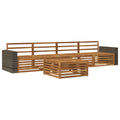 Outdoor-Sofagarnitur 5 pcs Natur Massivholz Akazie