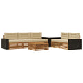 Outdoor-Sofagarnitur 6 pcs Natur und Beige