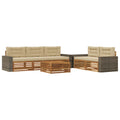 Outdoor-Sofagarnitur 6 pcs Natur und Beige