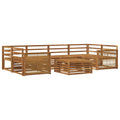 Outdoor-Sofagarnitur 7 pcs Natur Massivholz Akazie
