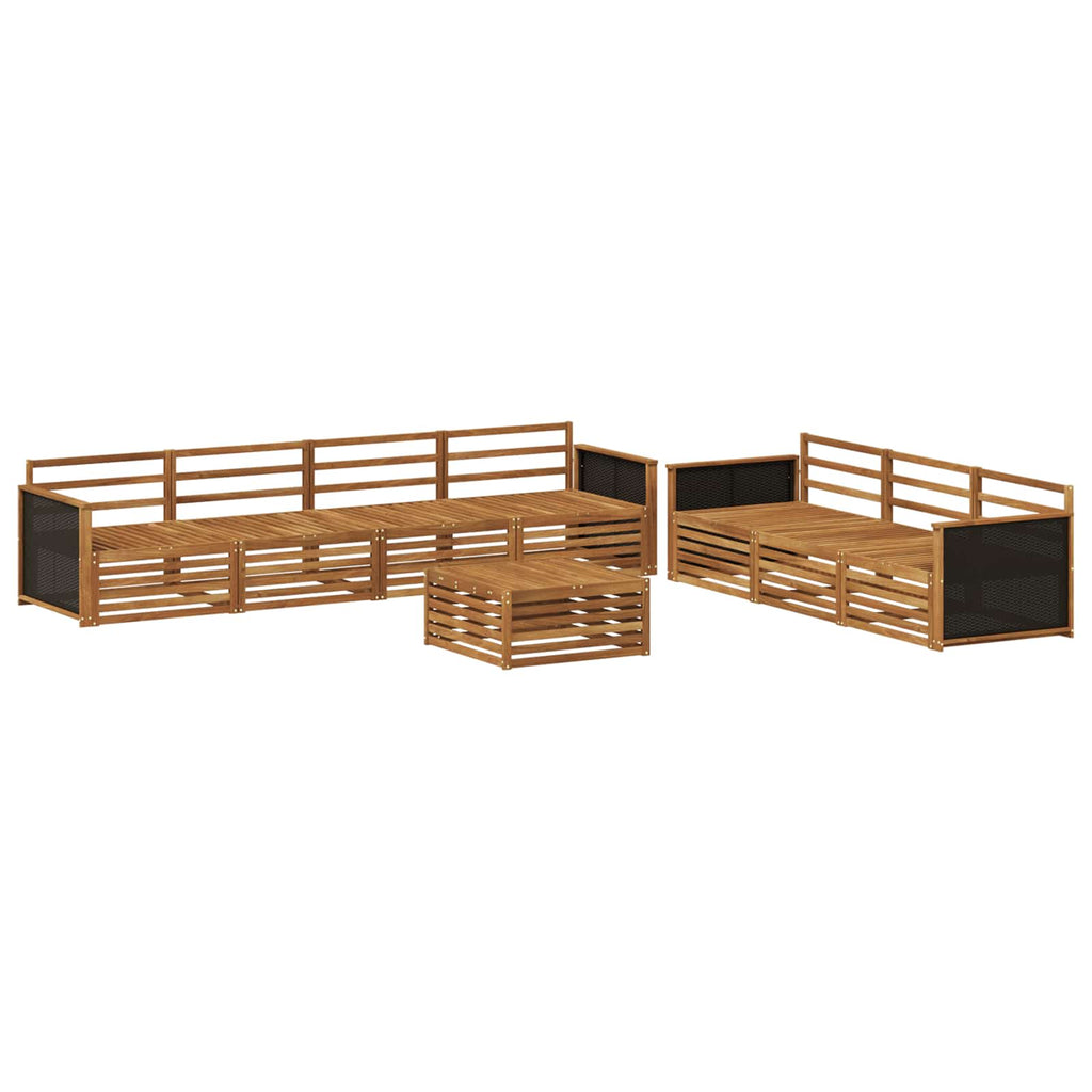 Outdoor-Sofagarnitur 8 pcs Natur 79 x 79 x 37 cm