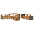 Outdoor-Sofagarnitur 8 pcs Natur Massivholz Akazie