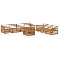 Outdoor-Sofagarnitur 8 pcs Natur Massivholz Akazie