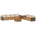 Outdoor-Sofagarnitur 8 pcs Natur 79 x 79 x 37 cm
