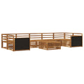 Outdoor-Sofagarnitur 8 pcs Natur Massivholz Akazie