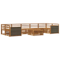 Outdoor-Sofagarnitur 8 pcs Natur Massivholz Akazie