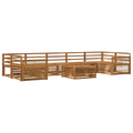 Outdoor-Sofagarnitur 8 pcs Natur Massivholz Akazie