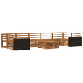 Outdoor-Sofagarnitur 8 pcs Natur Massivholz Akazie