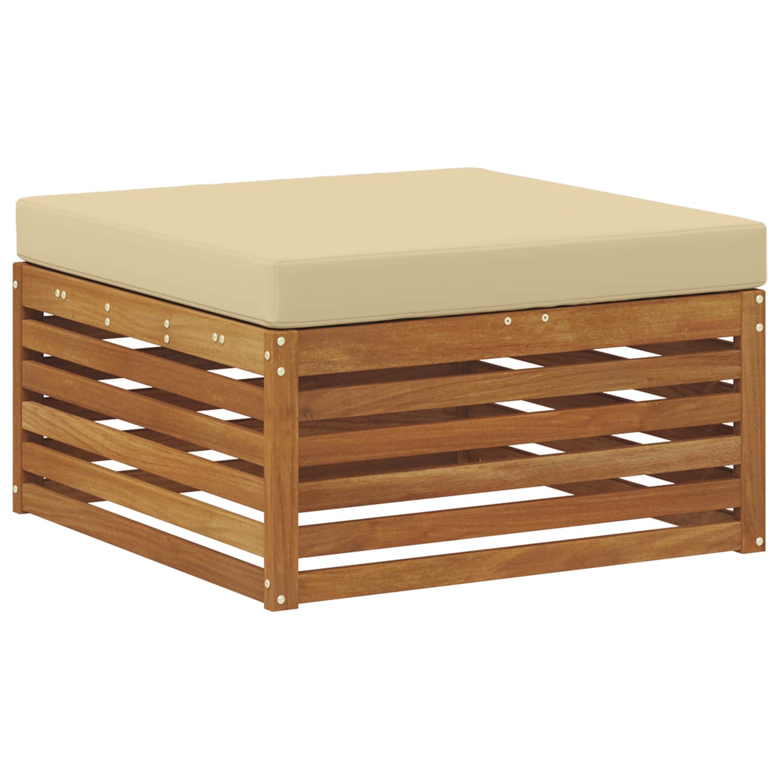 Outdoor-Sofagarnitur mit Kissen 5 pcs Natur und Beige