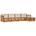 Outdoor-Sofagarnitur 5 pcs Natur Massivholz Akazie