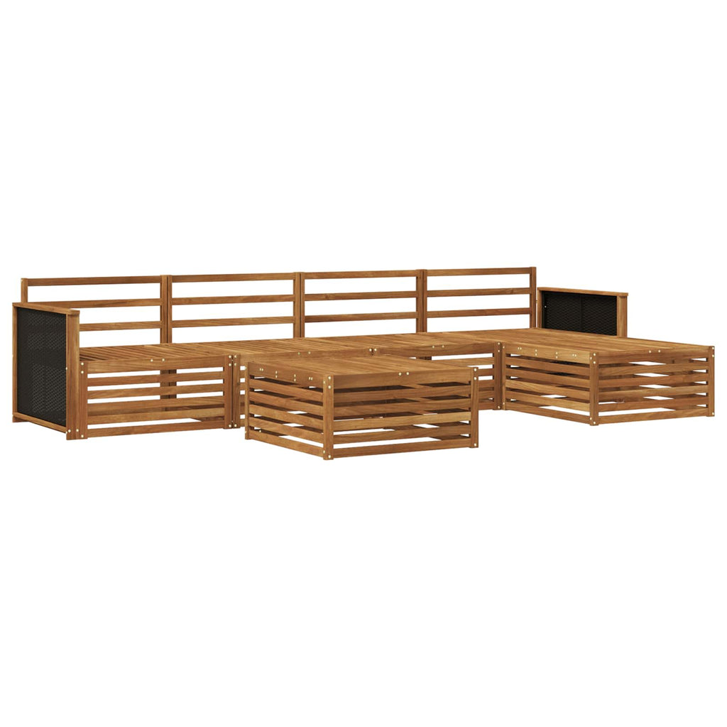 Outdoor-Sofagarnitur 6 pcs Natur 79 x 79 x 37 cm