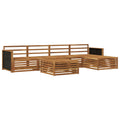 Outdoor-Sofagarnitur 6 pcs Natur 79 x 79 x 37 cm